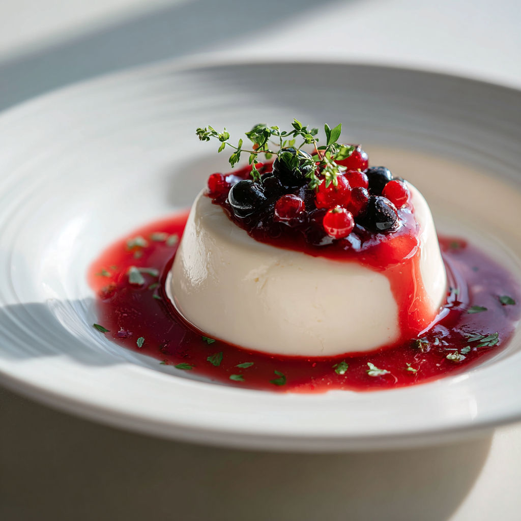 Panna Cotta ai Frutti Rossi